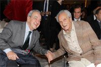 Bruno Pizzul e Ottavio Missoni