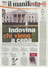 IL MANIFESTO, Indovina chi viene a cena